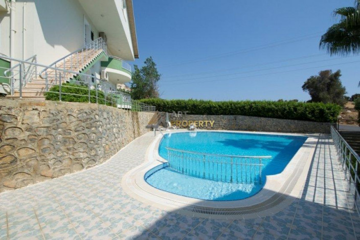 Меблированная двухуровневая квартира 3+1 с видом на Средиземное море в Газипаша, 135 м2 - Ракурс 27