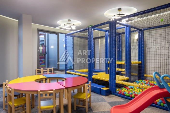 Премиальная квартира 1+1 с панорамным видом на море на первой линии в Каргыджаке - Ракурс 16