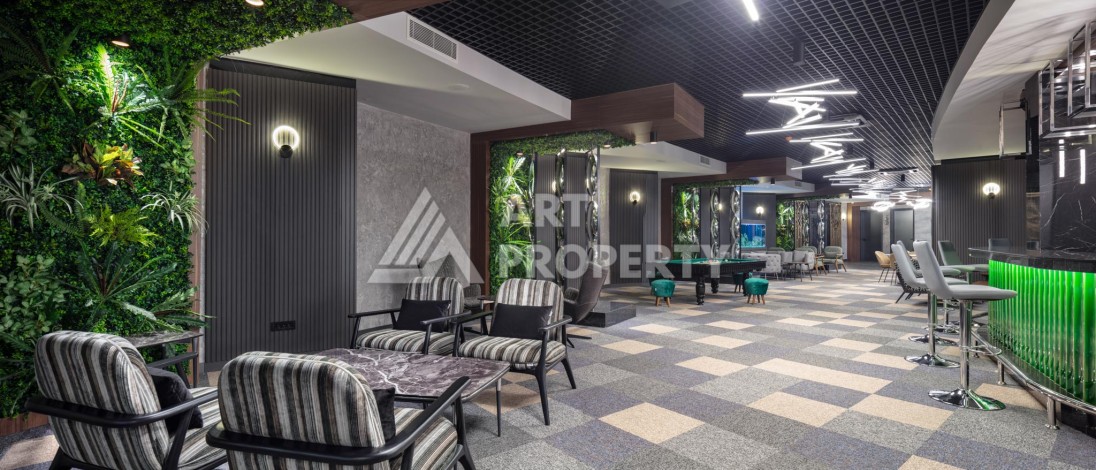 Премиальная квартира 1+1 с панорамным видом на море на первой линии в Каргыджаке - Ракурс 21