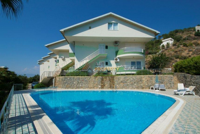 Меблированная двухуровневая квартира 3+1 с видом на Средиземное море в Газипаша, 135 м2 - Ракурс 28