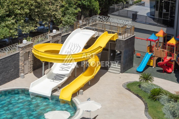 Премиальная квартира 1+1 с панорамным видом на море на первой линии в Каргыджаке - Ракурс 31