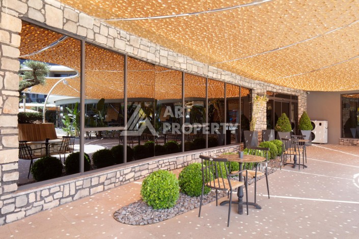 Премиальная квартира 1+1 с панорамным видом на море на первой линии в Каргыджаке - Ракурс 35