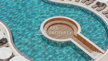 Премиальная квартира 1+1 с панорамным видом на море на первой линии в Каргыджаке - Ракурс 40