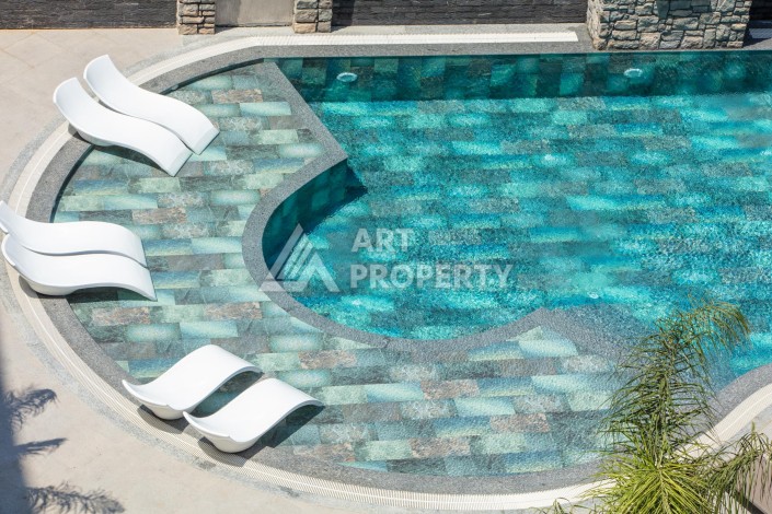 Премиальная квартира 1+1 с панорамным видом на море на первой линии в Каргыджаке - Ракурс 45