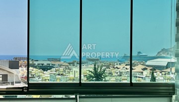 Просторная квартира 3+1 с отдельной кухней и видом на море в центре Алании - Ракурс 12