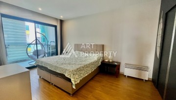 Просторная квартира 3+1 с отдельной кухней и видом на море в центре Алании - Ракурс 14