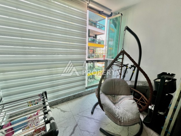 Просторная квартира 3+1 с отдельной кухней и видом на море в центре Алании - Ракурс 14