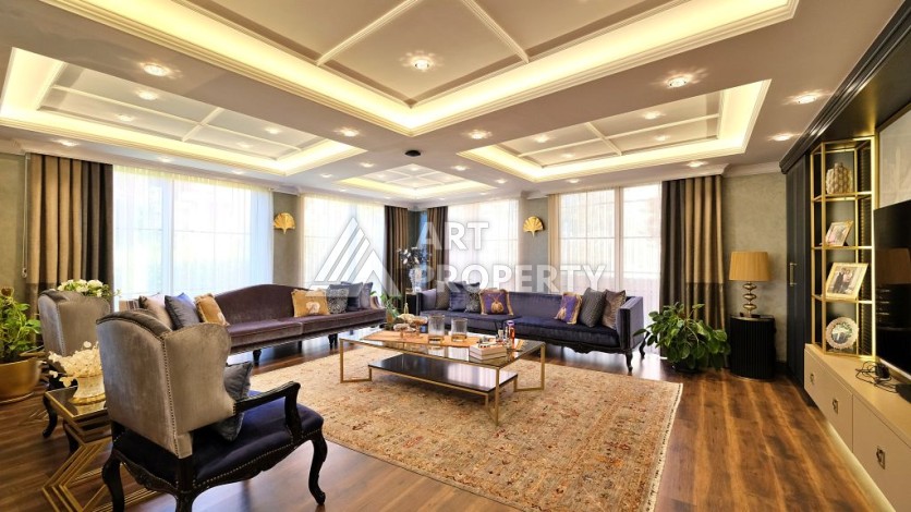 Эксклюзивная вилла 4+2 с панорамными видами на море и горы в районе Оба, Алания - Ракурс 0