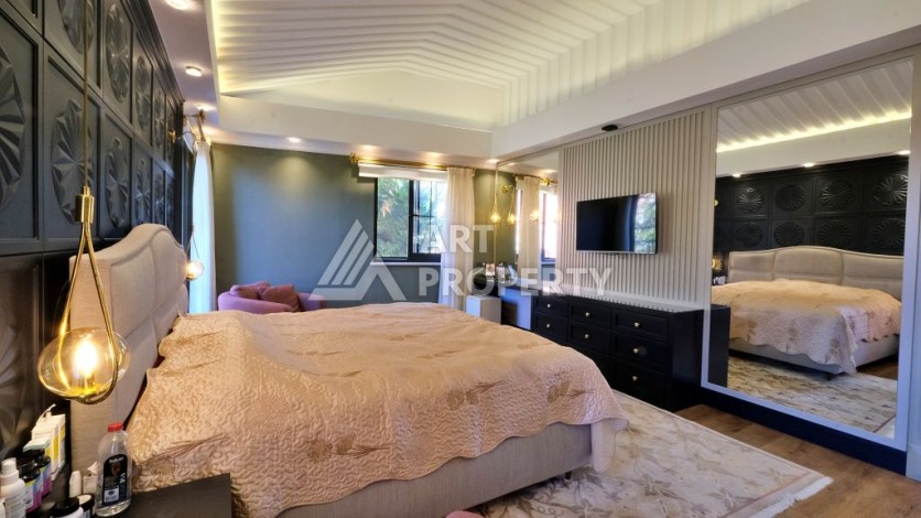 Эксклюзивная вилла 4+2 с панорамными видами на море и горы в районе Оба, Алания - Ракурс 20