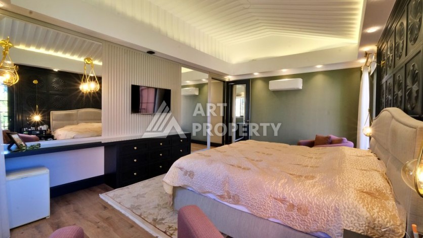 Эксклюзивная вилла 4+2 с панорамными видами на море и горы в районе Оба, Алания - Ракурс 22