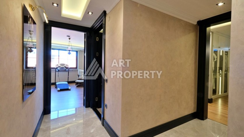 Эксклюзивная вилла 4+2 с панорамными видами на море и горы в районе Оба, Алания - Ракурс 37