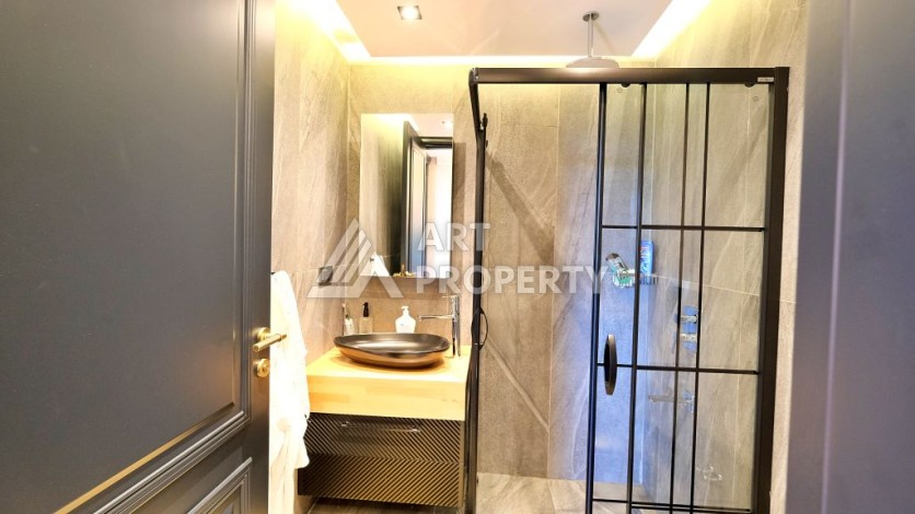 Эксклюзивная вилла 4+2 с панорамными видами на море и горы в районе Оба, Алания - Ракурс 41