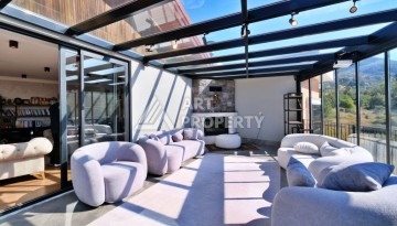 Эксклюзивная вилла 4+2 с панорамными видами на море и горы в районе Оба, Алания - Ракурс 49