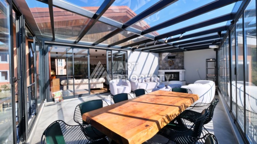 Эксклюзивная вилла 4+2 с панорамными видами на море и горы в районе Оба, Алания - Ракурс 53