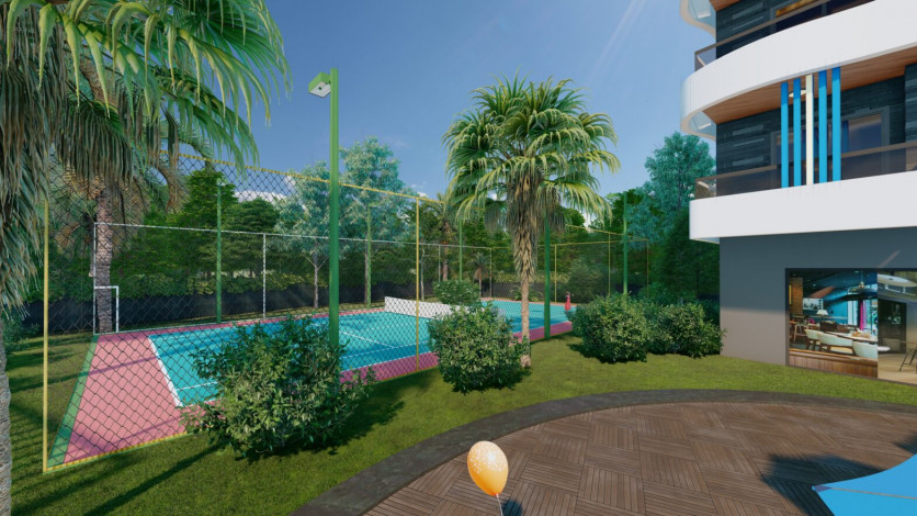 Инвестиционный проект на стадии котлована в самом живописном районе Алании, Авсаллар. - Ракурс 7