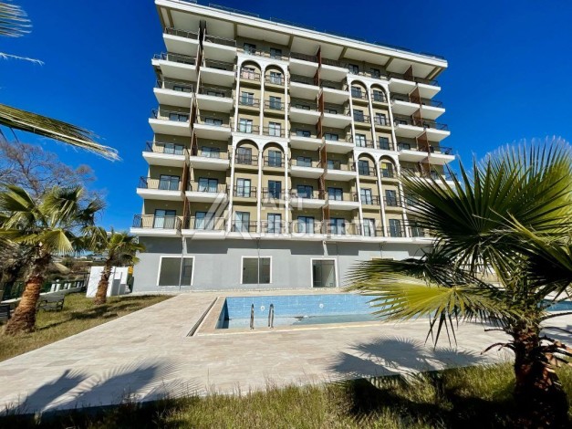 Недорогая квартира 1+1 в новом комплексе 2024 года в районе Авсалар - Ракурс 12