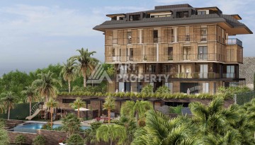 Современная камерная резиденция с квартирами 2+1 и 3+1 от 94 до 186 кв.м. Джикджилли, Алания - Ракурс 5