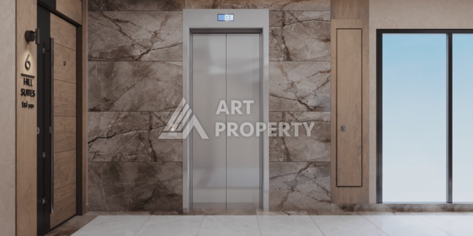 Современная камерная резиденция с квартирами 2+1 и 3+1 от 94 до 186 кв.м. Джикджилли, Алания - Ракурс 6