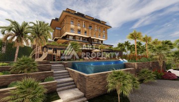 Современная камерная резиденция с квартирами 2+1 и 3+1 от 94 до 186 кв.м. Джикджилли, Алания - Ракурс 9