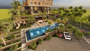 Современная камерная резиденция с квартирами 2+1 и 3+1 от 94 до 186 кв.м. Джикджилли, Алания - Ракурс 11