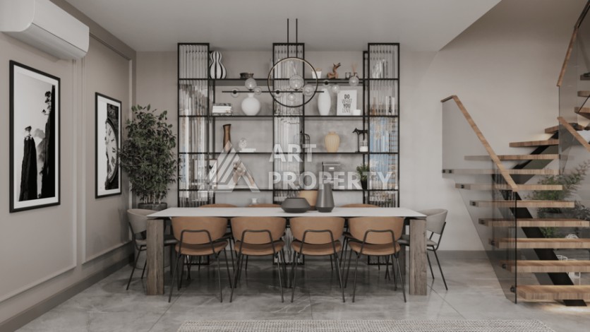 Современная камерная резиденция с квартирами 2+1 и 3+1 от 94 до 186 кв.м. Джикджилли, Алания - Ракурс 19