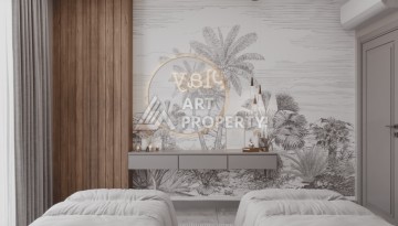 Современная камерная резиденция с квартирами 2+1 и 3+1 от 94 до 186 кв.м. Джикджилли, Алания - Ракурс 29