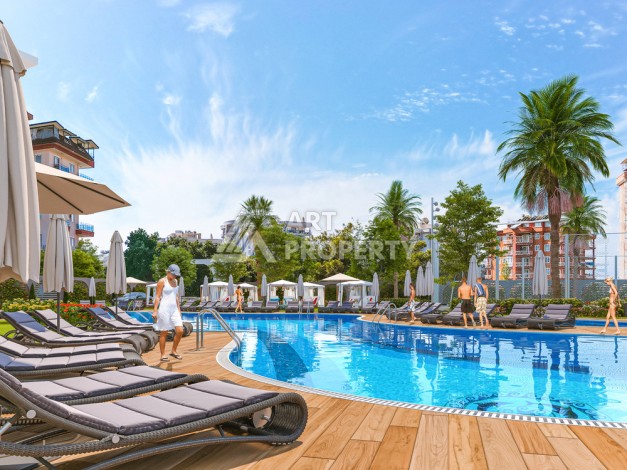 Квартиры 1+1 и пентхаус 2+1 в открытом для ВНЖ районе Тосмур, от 60 кв.м. - Ракурс 1