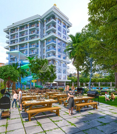 Квартиры 1+1 и пентхаус 2+1 в открытом для ВНЖ районе Тосмур, от 60 кв.м. - Ракурс 4