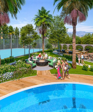 Квартиры 1+1 и пентхаус 2+1 в открытом для ВНЖ районе Тосмур, от 60 кв.м. - Ракурс 9