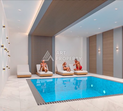 Квартиры 1+1 и пентхаус 2+1 в открытом для ВНЖ районе Тосмур, от 60 кв.м. - Ракурс 15