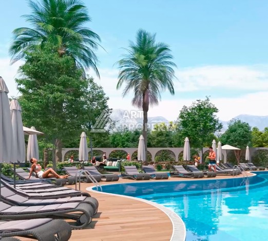 Квартиры 1+1 и пентхаус 2+1 в открытом для ВНЖ районе Тосмур, от 60 кв.м. - Ракурс 20