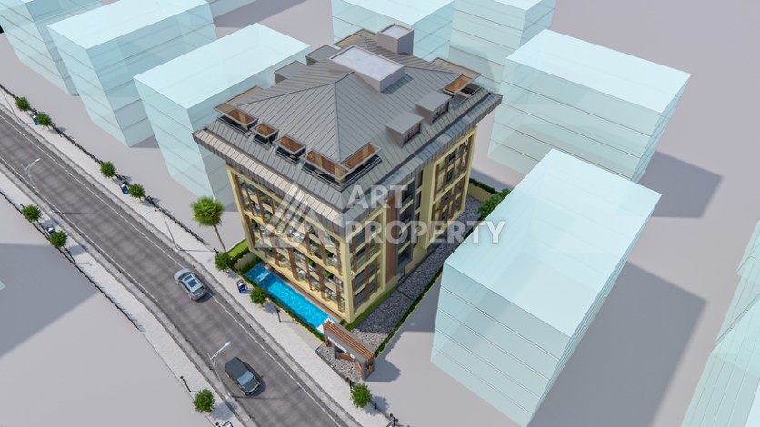 Квартиры 1+1, 2+1 и 3+1 в 160 метрах от пляжа Кейкубад - Ракурс 7