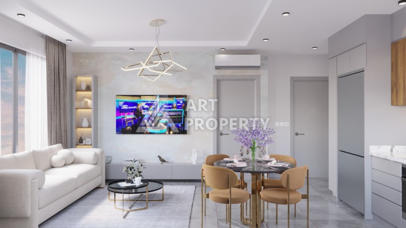 Квартиры 1+1, 2+1 и 3+1 в 160 метрах от пляжа Кейкубад - Ракурс 11