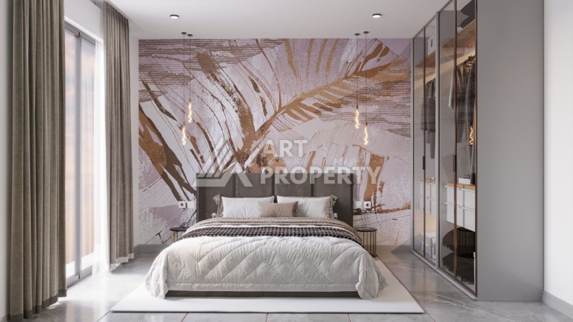 Квартиры 1+1, 2+1 и 3+1 в 160 метрах от пляжа Кейкубад - Ракурс 13