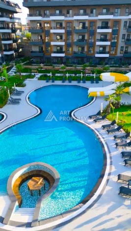 Две квартиры 1+1 в районе Оба, 48-50 кв.м. Резиденции премиум-класса - Ракурс 10