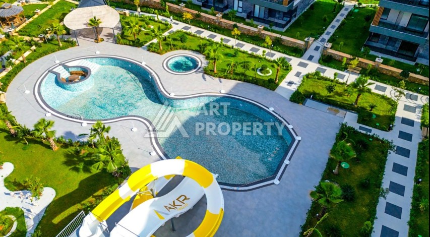 Две квартиры 1+1 в районе Оба, 48-50 кв.м. Резиденции премиум-класса - Ракурс 16