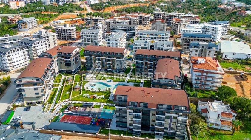 Две квартиры 1+1 в районе Оба, 48-50 кв.м. Резиденции премиум-класса - Ракурс 19