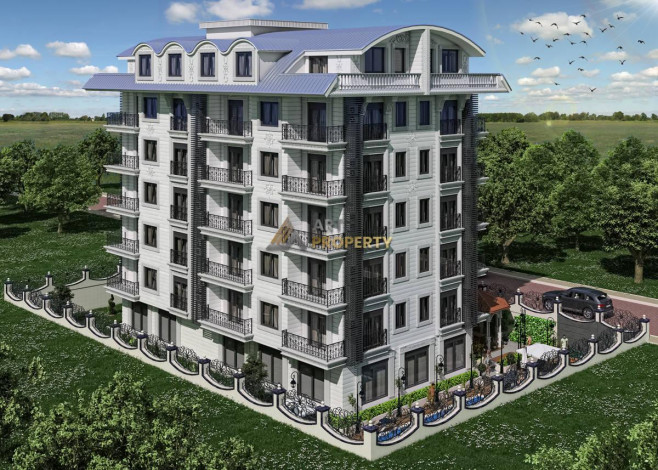 Двухкомнатная квартира в новом доме в 350 метрах от моря в Махмутлар, 53 м2 - Ракурс 22