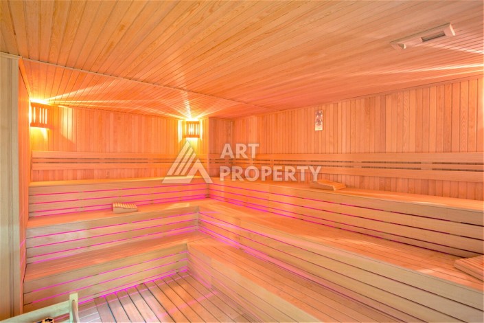 Срочная продажа большой квартиры 1+1 в элитном ЖК, 100 метров от моря в Махмутларе - Ракурс 24