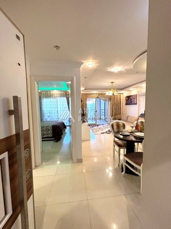 Срочная продажа большой квартиры 1+1 в элитном ЖК, 100 метров от моря в Махмутларе - Ракурс 29