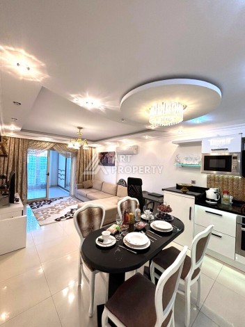 Срочная продажа большой квартиры 1+1 в элитном ЖК, 100 метров от моря в Махмутларе - Ракурс 30