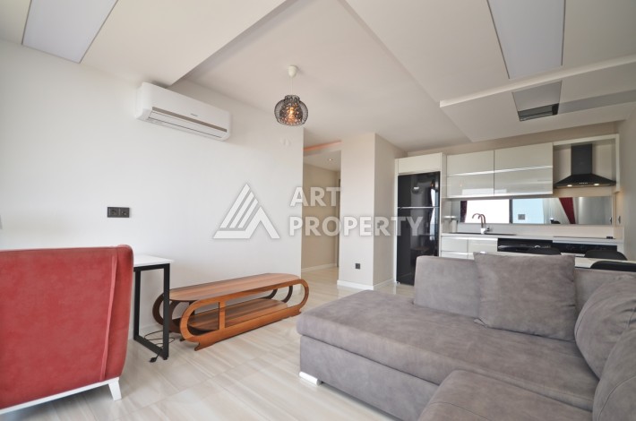 Квартира 1+1 с видом на море в элитном комплексе района Каргыджак - Ракурс 11