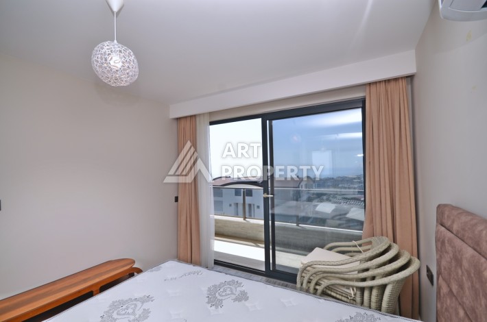 Квартира 1+1 с видом на море в элитном комплексе района Каргыджак - Ракурс 17