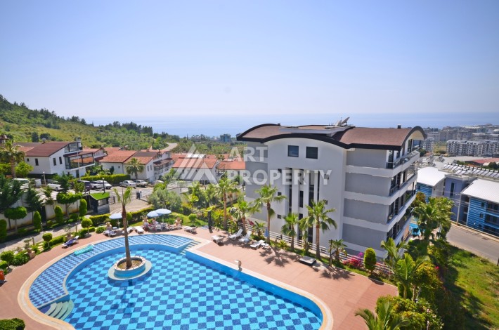 Квартира 1+1 с видом на море в элитном комплексе района Каргыджак - Ракурс 23