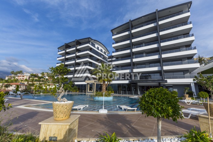 Квартира 1+1 с видом на море в элитном комплексе района Каргыджак - Ракурс 24