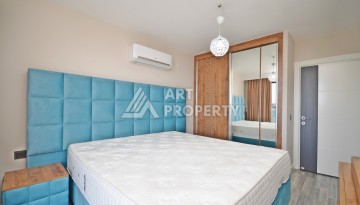 Квартира 1+1 с панорамным видом на море в элитном комплексе района Каргыджак - Ракурс 13