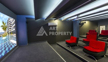 Квартира 1+1 с панорамным видом на море в элитном комплексе района Каргыджак - Ракурс 23