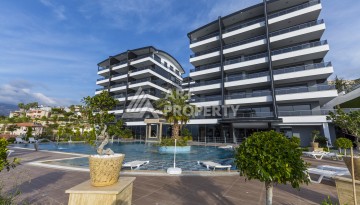 Квартира 1+1 с панорамным видом на море в элитном комплексе района Каргыджак - Ракурс 25