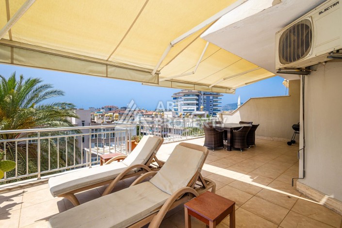 Квартира 2+1 с большой террасой в открытом районе Джеджели - Ракурс 16