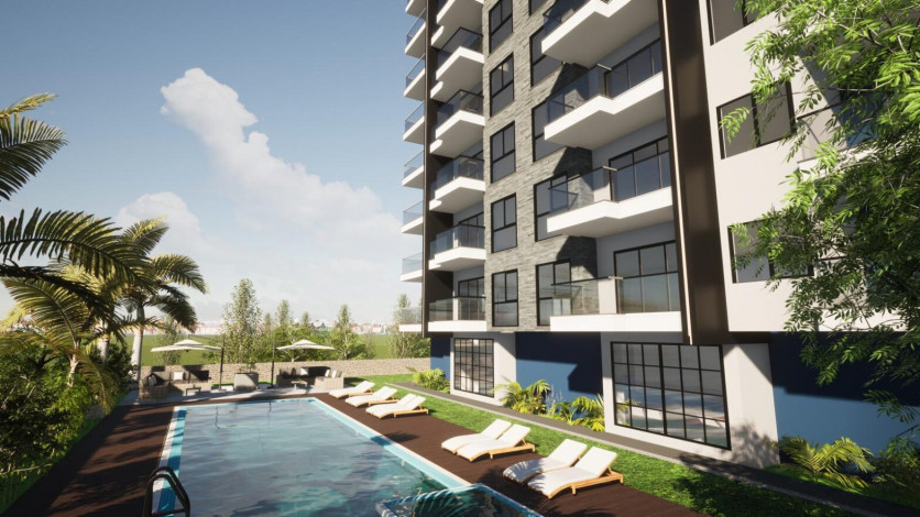 Двухкомнатная квартира в 350 метрах от Средиземного моря, 55 м2 - Ракурс 10